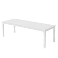 Spacious 78-Inch White Modern Dining Table, Perfect for Family Gatherings and Entertaining with Durable Design by Ebern Designs