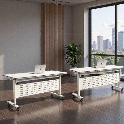 Foldable Mobile Conference and Training Table Set by Latitude Run