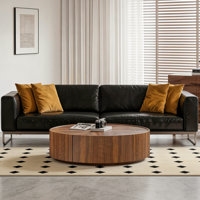 40-inch Coffee Table With Natural Walnut Top by Corrigan Studio