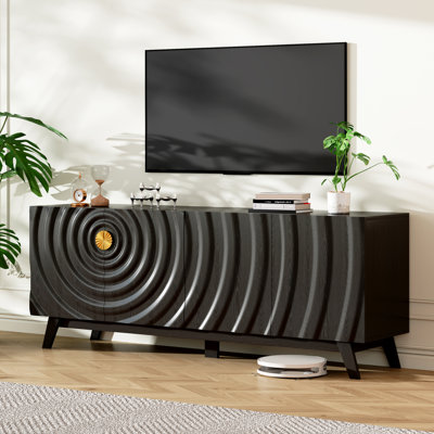 63" W Tv Stand With Adjustable Shelf