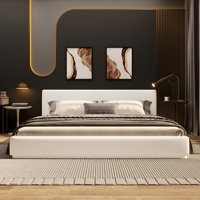 Velvet Upholstered Bed, With Nordic And Contemporary Style Wood Frame Bed by George Oliver