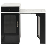 Aether 59.5" Kitchen Island With Extendable Dining Table, Kitchen Island With Storage Drawers, Power Outlet, Side Open Shelves, For Kitchen, Dining Ro by Ivy Bronx