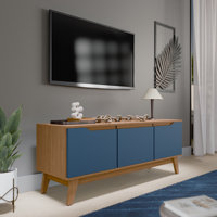 Athens 3-door Rack/Tv stand With Built-in Handles And Soft-close Doors