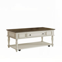 Farmhouse Coffee Table With One Drawer by Ophelia & Co.