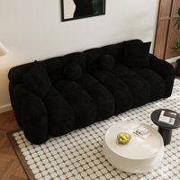 Modern Upholstered Sofa, Chenille Tufted Couch by Latitude Run