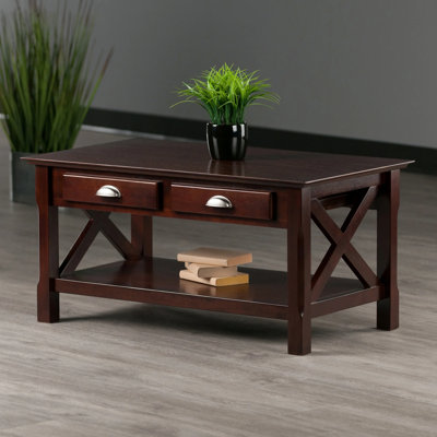 Xola Coffee Table Modern Cappuccino by Gracie Oaks