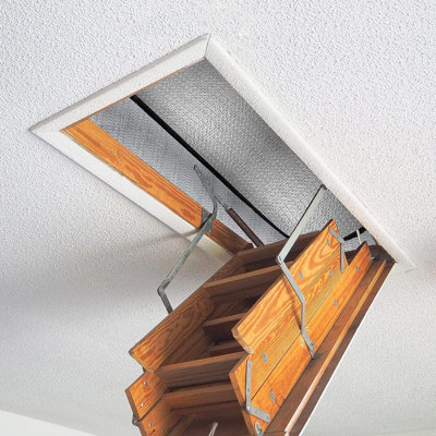 54 Inch X 25 Inch X 11 Inch Aluminum Attic Cover With Thermal Insulation Effect Suitable For Roof Attics by Rebrilliant