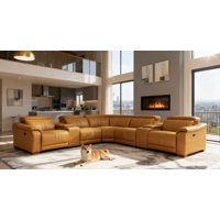 Berkhamsted Leather Recliner Theater Set by Wildon Home
