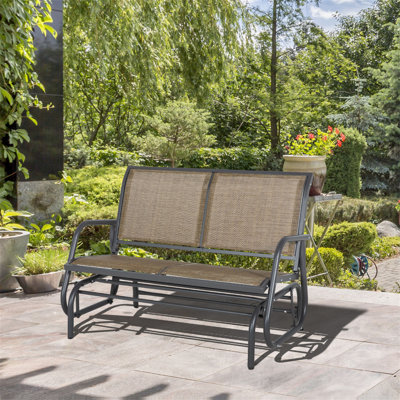 Outsunny 2-Person Outdoor Glider Bench by Ebern Designs