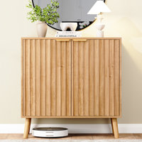 Fluted Storage Cabinet, Free Standing Buffet, Wood Sideboard by George Oliver