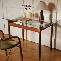 Simple And Retro Rectangular Desktop Writing Desk by Latitude Run
