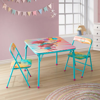 Trolls World Tour 3 Piece Table and Chair Set by George Oliver