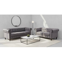 Chesterfield tufted 2 Piece living room set by Charlton Home