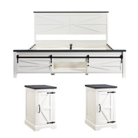 3 Piece Bedroom Set With Bed And 2 Nightstand by Ophelia & Co.