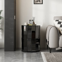 Glamorous Mirrored End Table For Livingroom by Mercer41