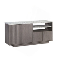 Credenza, For Tvs Up To 65", Brown Finish by Red Barrel Studio