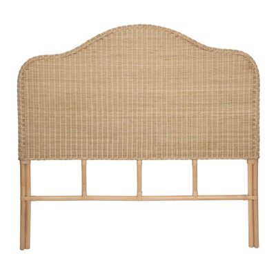 Borneo Wicker Bed Headboard, Natural,  California King Size by Dakota Fields