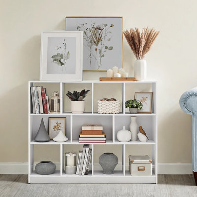 3-Tier Bookshelf, Bookcase, Book Shelf, For Living Room, Home Office, Dining Room