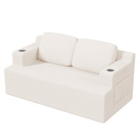 86.61"Three-Seater Folding Boneless Sofa by Mercer41