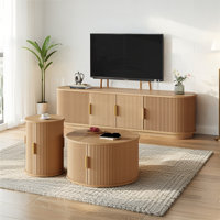 Coffee Table Set With TV Stand for TVs up to 75" by Latitude Run