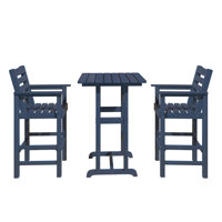 2-person Hdpe Outdoor Oversize Sturdy Bar Set