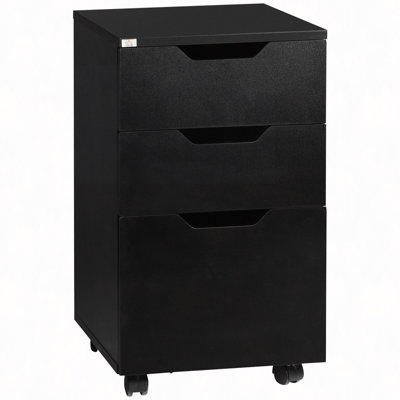 3 Drawer Mobile File Cabinet, Rolling Printer Stand, Vertical Filing Cabinet by Ebern Designs