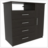 Carolina Four Drawer Dresser Single Door by George Oliver