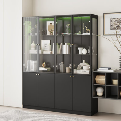 Modern Display Cabinet With Music-Sync Lighting
