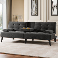 Adjustable Loveseat Sleeper With Retractable Cup Holders by George Oliver