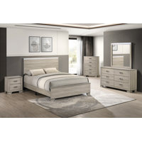 Rustic Farmhouse Bedroom Set With LED Headboard by Latitude Run