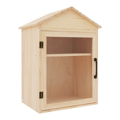 Small Wooden Book Cabinet by Ophelia & Co.
