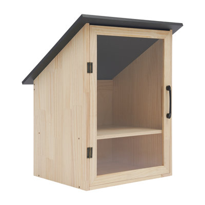Small Wooden Book Cabinet by Ophelia & Co.