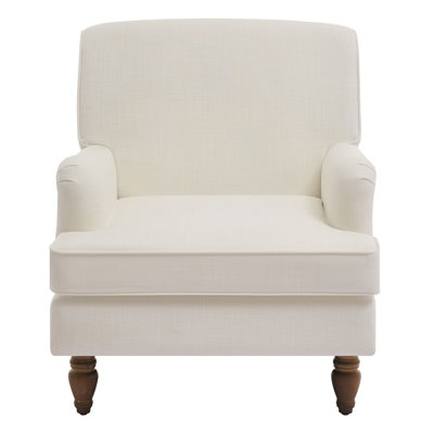 Upholstered Accent Chair Solid Wood Legs Armchair by Red Barrel Studio