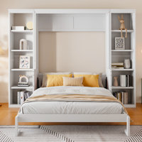 Murphy Bed with Desk and Bookshelf by Hokku Designs