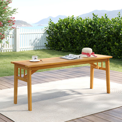 Acacia Wood Outdoor Bench 48
