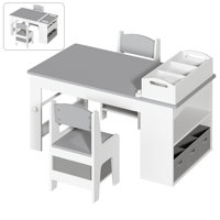 Kids Table And Chair Set Wooden Art Table With 2 Chairs by Isabelle & Max