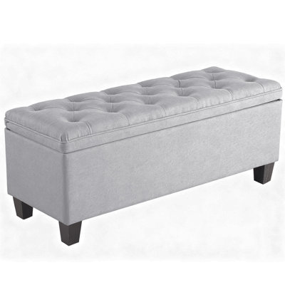 40" Storage Ottoman Bench with Button-Tufted Stitching by Red Barrel Studio