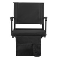 Stadium Seat, Portable Bleacher Seat with Armrest, Back Support and Thick Cushion, Bench Chair for Bleacher Includes Shoulder Strap, Hooks, Cup Holder by Ebern Designs