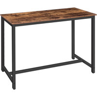 Bar Table, Rectangular Pub Table, 47.2†Counter Height Bar Table, Industrial Bar Height Table by 17 Stories