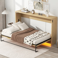 Murphy Bed with LED Light, can be Folded into a Cabinet by Hokku Designs