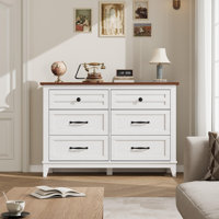 47 in Wide Dresser with 6 Drawers for Living Room, Bedroom, Entryway by Ebern Designs