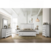 Clelane Bedroom 6 Piece Set With Shiplap Panel King Bed, Dresser, Mirror, Two Nightstands, And Chest by One Allium Way
