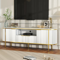 70" Tv Stand For 75 Inch Tv Entertainment Center With Storage Cabinets by Mercer41
