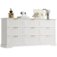 9-Drawer Dresser, 63"W Modern Chest of Drawers with by Mercer41