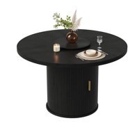 Kitchen Table Dinner Table With 2-layer Storage Shelf by George Oliver