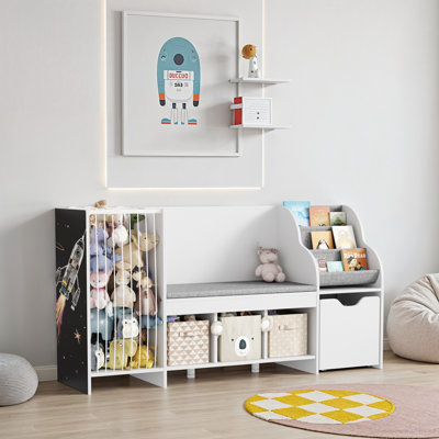 Kids Bookshelf with Seat Cushion by Isabelle & Max