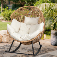 Rocking Egg Chair with Cushion by Arlmont & Co.