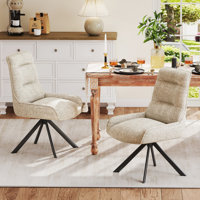 Simple Chenille Dining Chair by George Oliver
