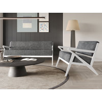 Merrin 2-Piece Contemporary Velvet Sofa Set
