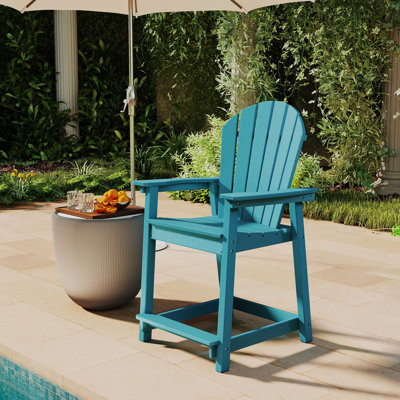 Hdpe Adirondack Chair For Patio, Weather Resistant by Ebern Designs